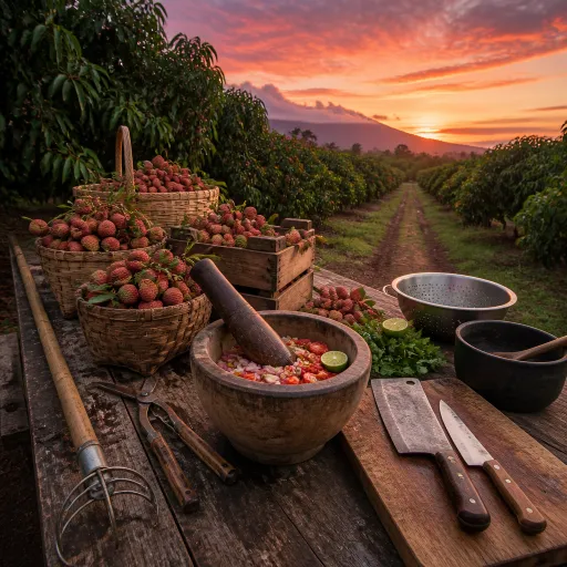 Voyage gourmand autour du letchi à La Réunion : de l’arbre au rougail créole